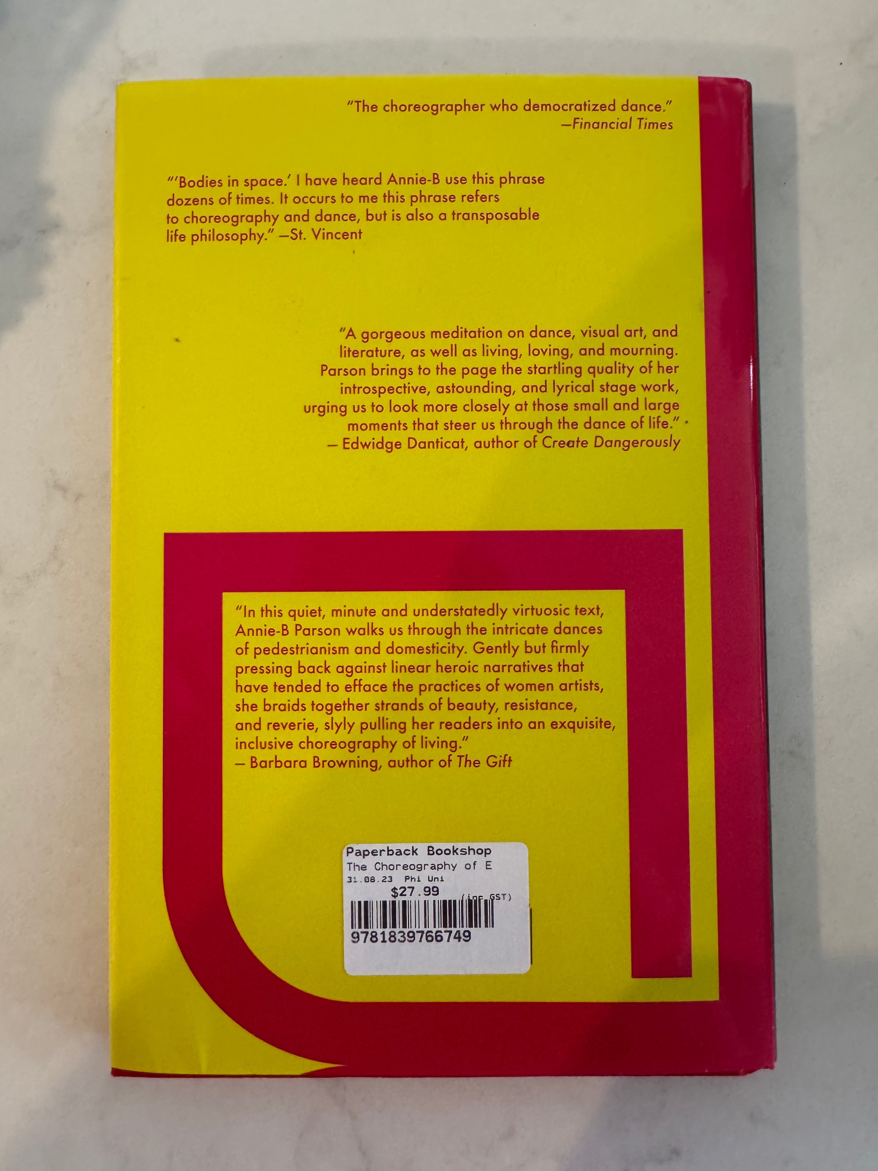 The Choreography of Everyday Life by Annie-B Parson